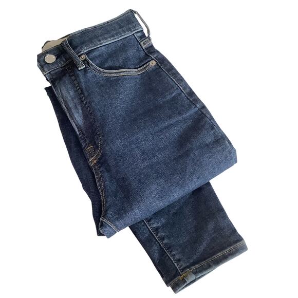 NWOT Everlane Way High Skinny Jean Women’s 26 Ankle Dark Blue Trendy Organic R - Picture 12 of 12